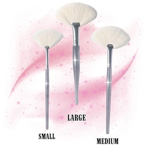 Amazon.com: Natural Fluffy White Goat Hair Soft Fan Brush For Skincare And Esthetician (Small) : Beauty & Personal Care - Image 7