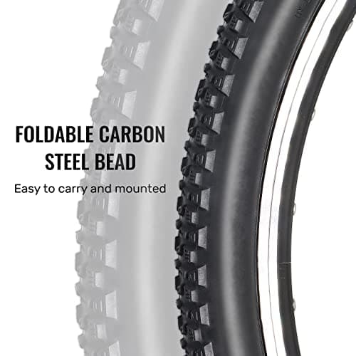 MOHEGIA Bike Tire,26x1.95 Folding Bead Replacement Tire for MTB Mountain Bicycle - Image 4