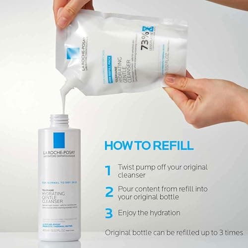 La Roche-Posay Toleriane Hydrating Gentle Face Cleanser, Hydrating Facial Cleanser With Niacinamide + Ceramides, Daily Face Wash For Dry Skin To Normal Skin, Sensitive Skin Tested, Fragrance Free - Image 7