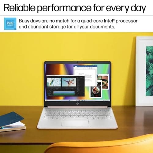 HP Rose Gold Ultrabook 14 Laptop with Free Microsoft 365 • 16GB RAM • Intel 4-Core CPU • 1.1TB Storage (64GB OnBoard w/ 64GB External + 1TB OneDrive) • Windows 11 w/o Earphones - Image 4