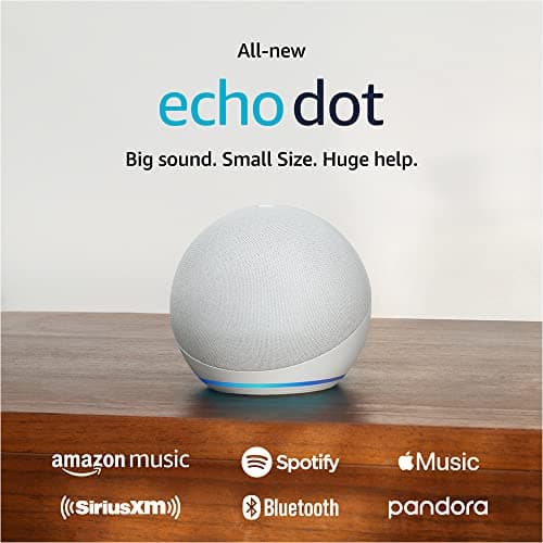 Amazon Echo Dot (newest model), Vibrant sounding Alexa speaker, Great for bedrooms, dining rooms and offices, Glacier White - Image 9