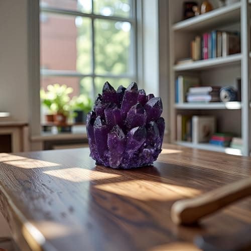 Large Amethyst Crystal Cluster，Real Crystals ，raw Crystal Cluster， Amethyst Stone ，Large Crystals Cluster for Home Decor - Image 6