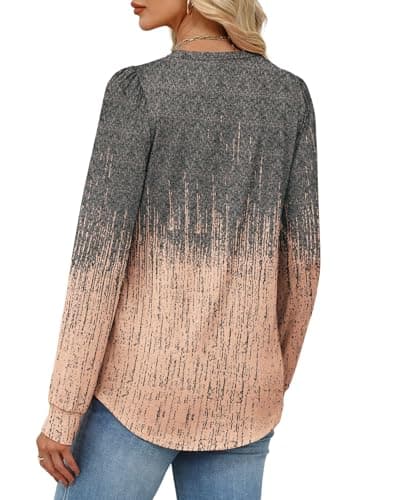 Alaroo Long Sleeve Shirts Boho Clothes for Women Tunic Tops Fall Fashion Outfits 2025 Print 8 XL - Image 5