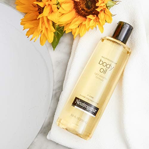 Neutrogena Body Oil Light Sesame Formula for Radiant Healthy-Looking Glow, Moisturizer for Dry Skin, Lightweight Non-Greasy Fast-Absorbing Bath and Massage Shower Oil, 16 Fl Oz Bottle Size - Image 10