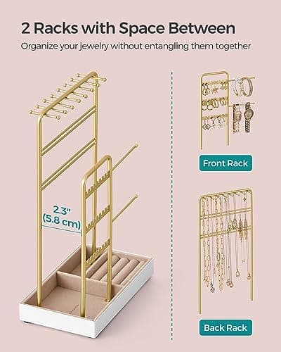 SONGMICS Necklace Holder, Jewelry Stand Holder Organizer - Image 6