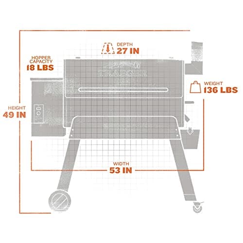 Traeger Grills Pro 34 Electric Wood Pellet Grill and Smoker, Bronze, 884 Square Inches Cook Area, 450 Degree Max Temperature, Meat Probe, 6 in 1 BBQ Grill - Image 5