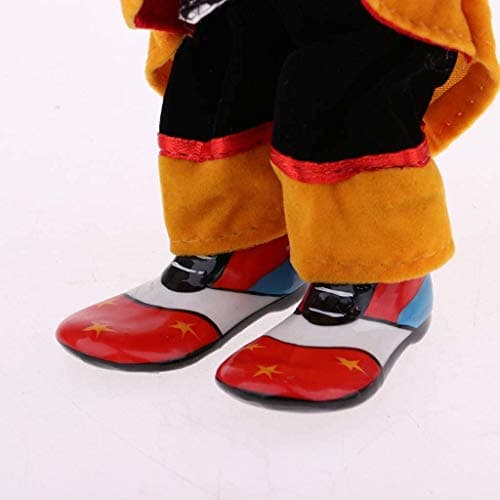 Taotenish Clown Doll Porcelain Clown Model Porcelain Doll Circus Props Delicate Arts Crafts for Home Decoration Desk Ornaments 18cm - Image 5