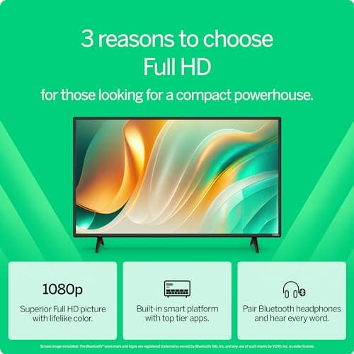 VIZIO 40-inch Full HD 1080p Smart TV with DTS Virtual: X, Alexa Compatibility, Google Cast Built-in, Bluetooth Headphone Capable, (VFD40M-08 New) - Image 4