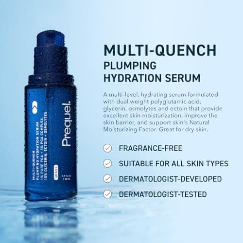 Prequel Skin Multi-Quench Plumping Hydration Serum for Face. Intensive Hydrating Facial Serum for Women with PGA Complex and Moisture-Binders. Deep Moisturizing for Dry and Sensitive Skin, 1.7oz - Image 2