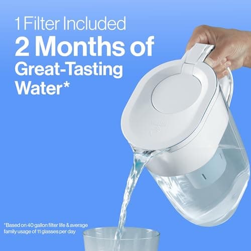 Brita UltraMax Large Water Dispenser With Standard Filter, BPA-Free, Reduces Copper, Cadmium and Mercury Impurities, Lasts 2 Months or 40 Gallons, Includes 1 Filter, Kitchen Accessories, Large 27-Cup - Image 7