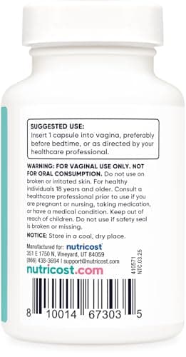 Nutricost Boric Acid 600mg, 30 Capsules - Vaginal Suppository - Non-GMO - for Women - Image 4