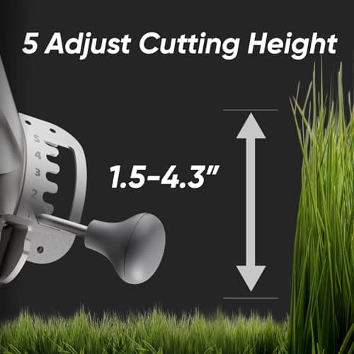 Mowrator Remote Control Lawn Mower S1 4WD 56V18Ah, Multi-Functions RC Lawn Mower with 1.5-4.3 Inch Cutting Height 21 Inch Real Blade for 75% Slope(37°) with Mowing 1.12 Acres - Image 5