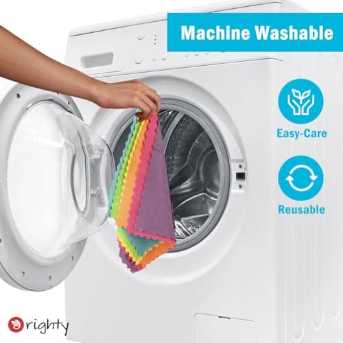 Orighty Microfiber Cleaning Cloth 24 Pack, Highly Absorbent Cleaning Supplies, Lint Free Cloths for Multiple-use, Powerful Clean Rags for House, Kitchen, Car Care (Multi-Color) 11.5 x11.5 inch - Image 7