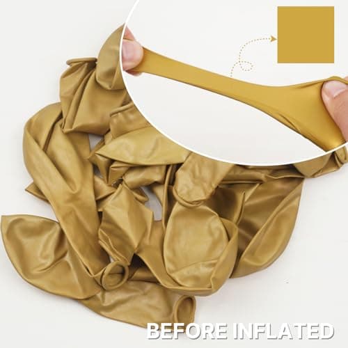 PartyWoo Metallic Gold Balloons, 50 pcs 12 Inch Gold Metallic Balloons, Gold Balloons for Balloon Garland or Balloon Arch as Party Decorations, Birthday Decorations, Baby Shower Decorations, Gold-G101 - Image 4