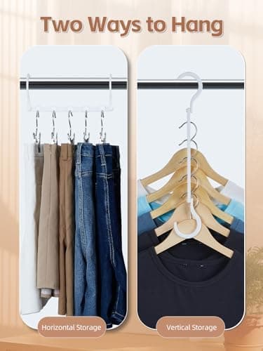HOUSE DAY Space Saving Hangers 16 Pack, Closet Organizers and Storage - Image 8