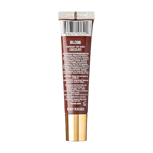 Ruby Kisses Broadway Vita-Lip Tinted Lip Gloss Set (3 Pack Cocoa, Butter, Chocolate) Ultra-Hydrating Coconut + Jojoba Oil & Soothing Formula with Vitamins, High-Shine Non-Sticky Finish Lip Balm - Image 9