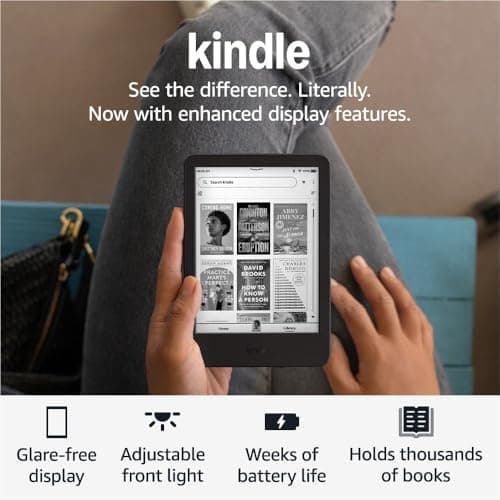 Amazon Kindle 16 GB (newest model) - Lightest and most compact Kindle, now with faster page turns, and higher contrast ratio, for an enhanced reading experience - Black - Image 7