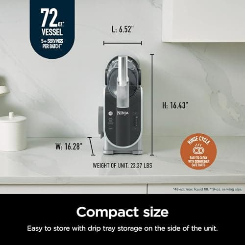 Ninja SLUSHi 72 oz Professional Frozen Drink Maker, 3 Preset Settings Slushie Machine (Renewed) - Image 9