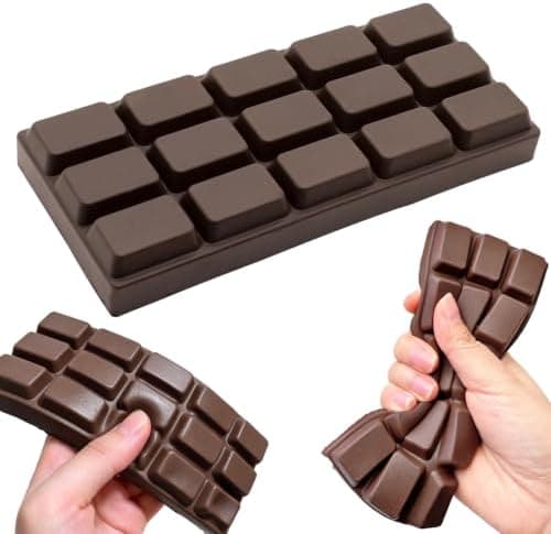 Amazon.com: Chocolate Squishy Toy, Squishies Slow Rising Stress Relief Squeeze Fidget Toy, Soft Simulation Food Squishy for Kids Anxiety Relief Birthday Gifts Party Favors : Toys & Games - Image 2