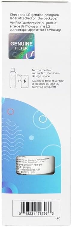 LG LT1000P - 6 Month / 200 Gallon Capacity Replacement Refrigerator Water Filter (NSF42, NSF53, and NSF401) ADQ74793501, ADQ75795105, AGF80300704, or AGF80300705 White 1 Pack - Image 4