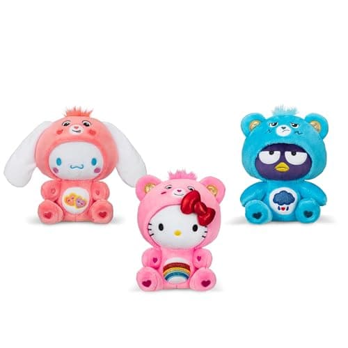 Care Bears Hello Kitty Dressed As Cheer Bear 8" Fun-Size Plush - Soft, Huggable Bestie! – Good for Girls and Boys, Employees, Collectors, Ages 4+ - Image 2
