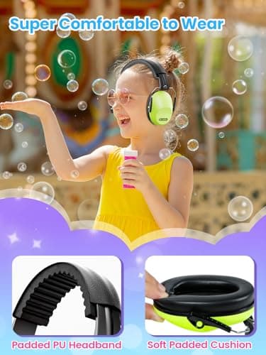 Dr.meter Ear Muffs for Noise Reduction: 27.4SNR Noise Cancelling Headphones for Kids Adults, EM100 Adjustable Hearing Protection Earmuffs for Monster Jam, Autism Sensory, Concerts, Fireworks - Image 2
