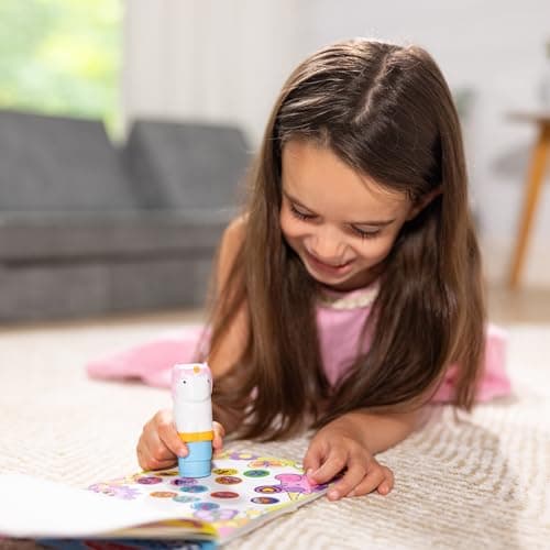 Melissa & Doug Sticker WOW!™ 24-Page Activity Pad and Sticker Stamper, 300 Stickers, Arts and Crafts Fidget Toy Collectible Character – Unicorn - FSC Certified - Image 6