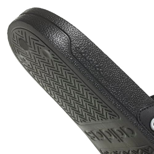 adidas Unisex-Adult Adilette Shower, Black/White/Black, 8 | Slide-In Sandal, Cloudfoam Cushioning, Contoured Footbed, Quick Dry, For Everyday Wear - Image 7