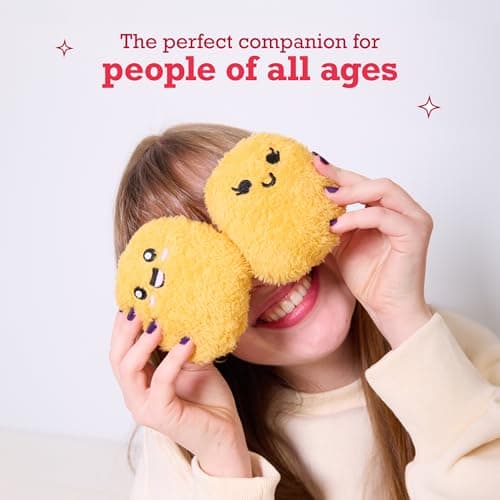 Emotional Support Chicken Nuggets by Relatable, Cuddly Stuffed Animals and Toys, Squishy Toys and Plushies, Great Gift Ideas for Loved Ones of All Ages, Includes 5 Plushies with Carrying Basket - Image 3