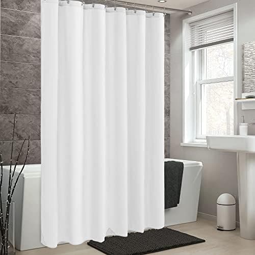 ALYVIA SPRING Waterproof Fabric Shower Curtain or Liner White, 72x72 - Image 7