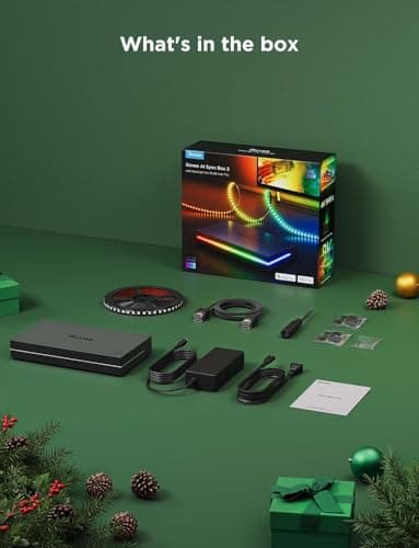 Govee HDMI 2.1 Sync Box 2, AI Sync Box with TV Backlight, Supports 8K@60Hz, 4K@144Hz, VRR and ALLM, Works with Matter and Alexa, RGBIC LED Light Strip for 75-85 inch TVs, 75 LEDs/m - Image 9