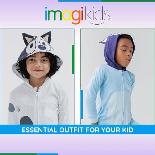 Bluey Muffin Little Boys Zip Up Cosplay Coverall 7-8 - Image 3