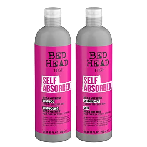 Bed Head by TIGI Frizz Control Shampoo and Conditioner Set for Dry Hair, Self Absorbed Nourishing Hair Care to Visibly Repair and Strengthen Hair From Within, 25.36 Fl oz, 2 Pack - Image 2