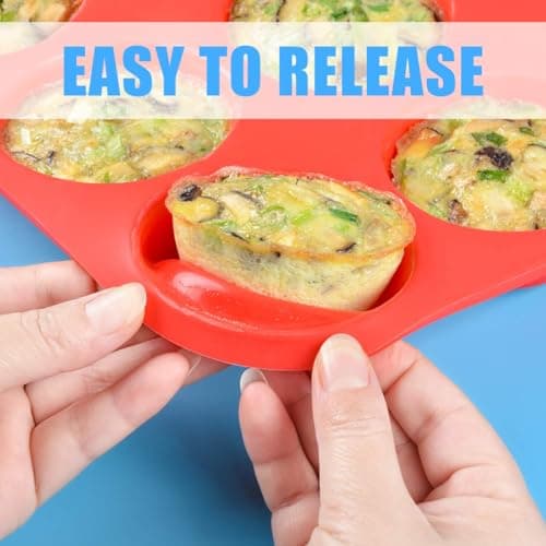 CAKETIME 12 Cups Silicone Muffin Pan - Nonstick Cupcake Pan 1 Pack Regular Size Silicone Mold for Baking - Image 3