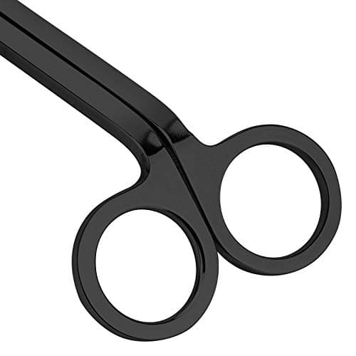 CHEFBEE Candle Wick Trimmer, Polished Stainless Steel Wick Clipper Cutter, Scissors, Reaches Deep Into Candles to Cut Spent Cord, Allow Cleaner Burn and Prevent Soot Buildup (Black) - Image 4