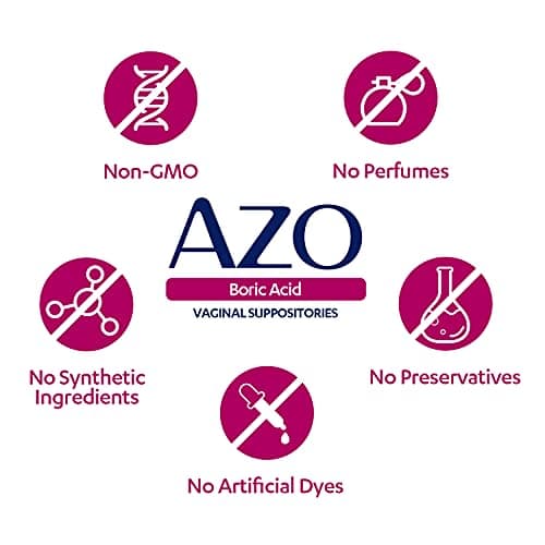 AZO® Boric Acid Vaginal Suppositories, Helps Support Odor Control and Intimate Health with Clinically Studied Boric Acid, Non-GMO, 30 Count - Image 6