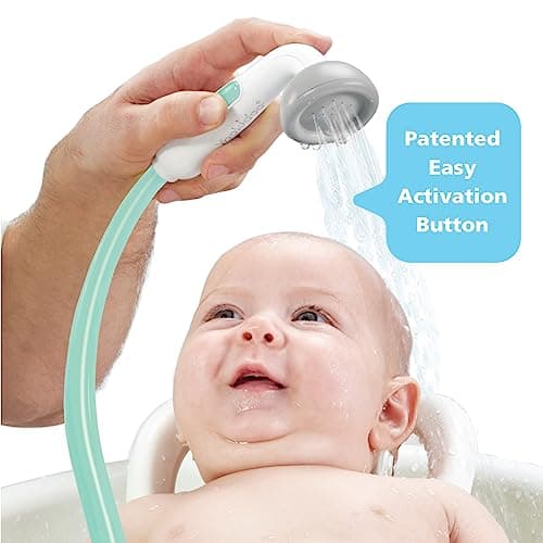 Yookidoo Baby Bath Shower Head - Elephant Water Pump with Trunk Spout Rinser - Control Water Flow from 2 Elephant Trunk Knobs for Maximum Fun in Tub or Sink for Newborn Babies - Image 6