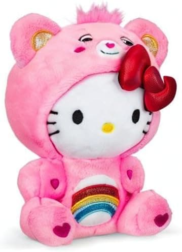 Care Bears Hello Kitty Dressed As Cheer Bear 8" Fun-Size Plush - Soft, Huggable Bestie! – Good for Girls and Boys, Employees, Collectors, Ages 4+ - Image 8