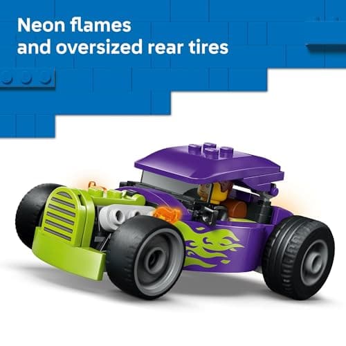 LEGO City Hot Rod 60485 | Building Toys for Boys & Girls, Ages 5+, Toy Race Car for Pretend Play, Driver Minifigure, 81 Pieces, Gift for Birthdays - Image 3
