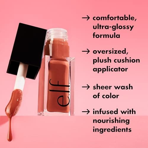 e.l.f. Glow Reviver Lip Oil, Nourishing Tinted Lip Oil For A High-shine Finish, Infused With Jojoba Oil, Vegan & Cruelty-free, Rose Envy - Image 5
