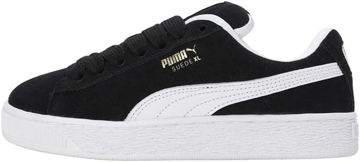 PUMA Unisex-Child Suede XL (Big Kid) Sneaker 6.5 Big Kid Black/White - Image 3