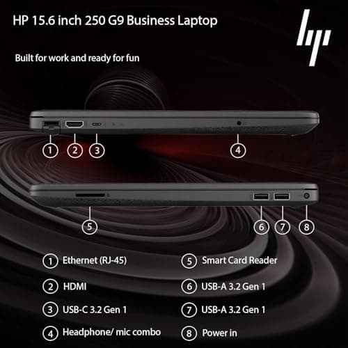 HP 15.6'' Business and Student Laptop Included with Microsoft Office, Intel Powerful Processor, 16GB RAM, 1TB SSD, Ultra Quiet Design, Long Battery Life, Wi-Fi 6, Bluetooth 5, Windows 11 Pro, WOWPC - Image 5