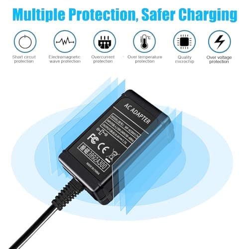 TKDY AC-L100 for Sony Handycam Camcorder Charger Cord Power Supply Adapter, fit for Sony Hi8 DCR TRV128 TRV103 TRV130 TRV150, CCD-TRV108 TRV308 Replace AC-L10A L10B L15A L15B L100A L100B L100C. - Image 4