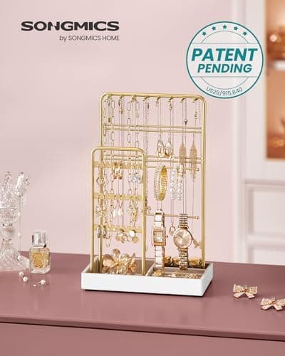 SONGMICS Necklace Holder, Jewelry Stand Holder Organizer - Image 4