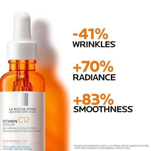 La Roche-Posay Pure Vitamin C Serum For Face With Hyaluronic Acid & Salicylic Acid, Hydrating & Brightening Serum, Boost Radiance & Reduce Wrinkles, Paraben Free - Image 6