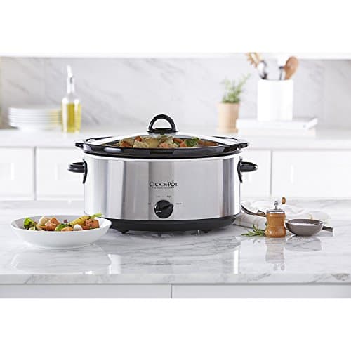 Crock-Pot 7 Quart Oval Manual Slow Cooker, Stainless Steel (SCV700-S-BR), Versatile Cookware for Large Families or Entertaining - Image 7