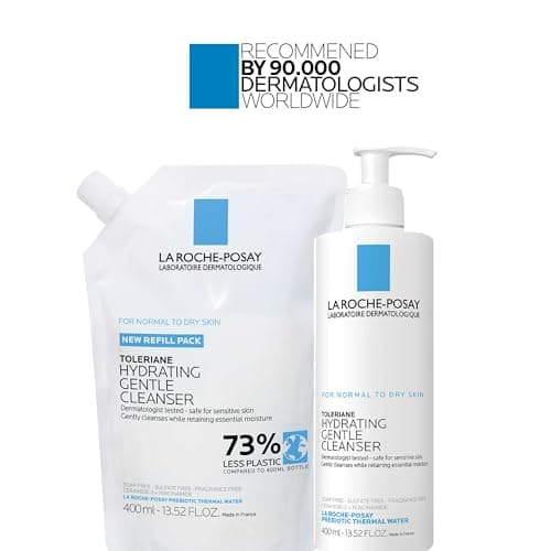 La Roche-Posay Toleriane Hydrating Gentle Face Cleanser, Hydrating Facial Cleanser With Niacinamide + Ceramides, Daily Face Wash For Dry Skin To Normal Skin, Sensitive Skin Tested, Fragrance Free - Image 9