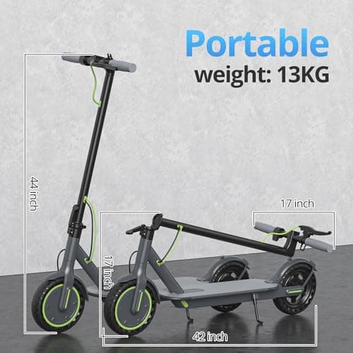 Roinside Electric Scooter for Adults - 8.5" Solid Tires, 350W Motor, Up to 19 MPH and 12 Miles Long-Range Commuting Folding E-Scooter with Dual Braking System and Smart App - Image 5
