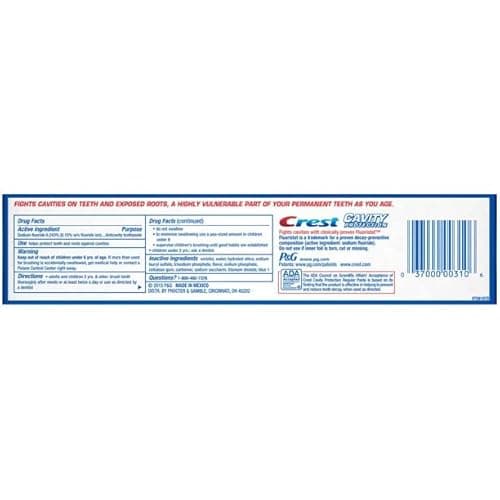 Crest Fluoride Anticavity Toothpaste, Prevents Cavities Before They Start, Regular Paste, 8.2 Ounce (Pack of 5) - Image 2