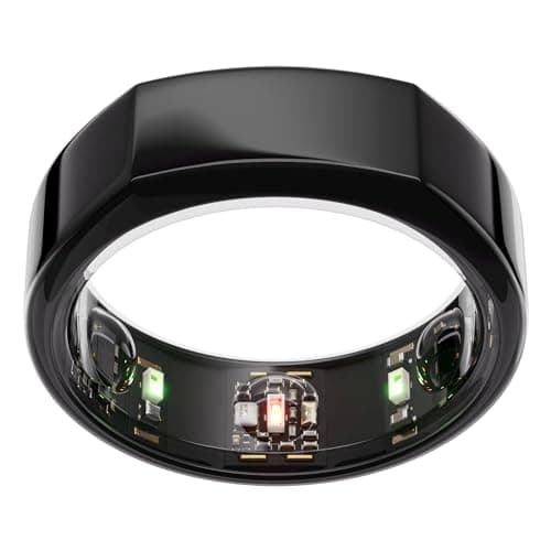 Oura Ring Gen3 Heritage - Black - Size 10 - Smart Ring - Size First with Oura Ring Gen3 Sizing Kit - Sleep Tracking Wearable - Heart Rate - Fitness Tracker - 5-7 Days Battery Life